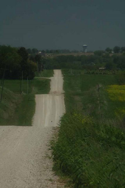 the road in front of Francesca's house